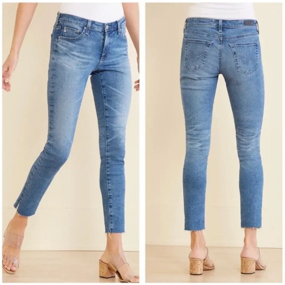 AG Adriano Goldschmied - The Legging Ankle Skinny Raw Hem Jeans - size 29